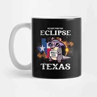 Texas Solar Eclipse 2024 April 8 ny Armadillo For s Mug